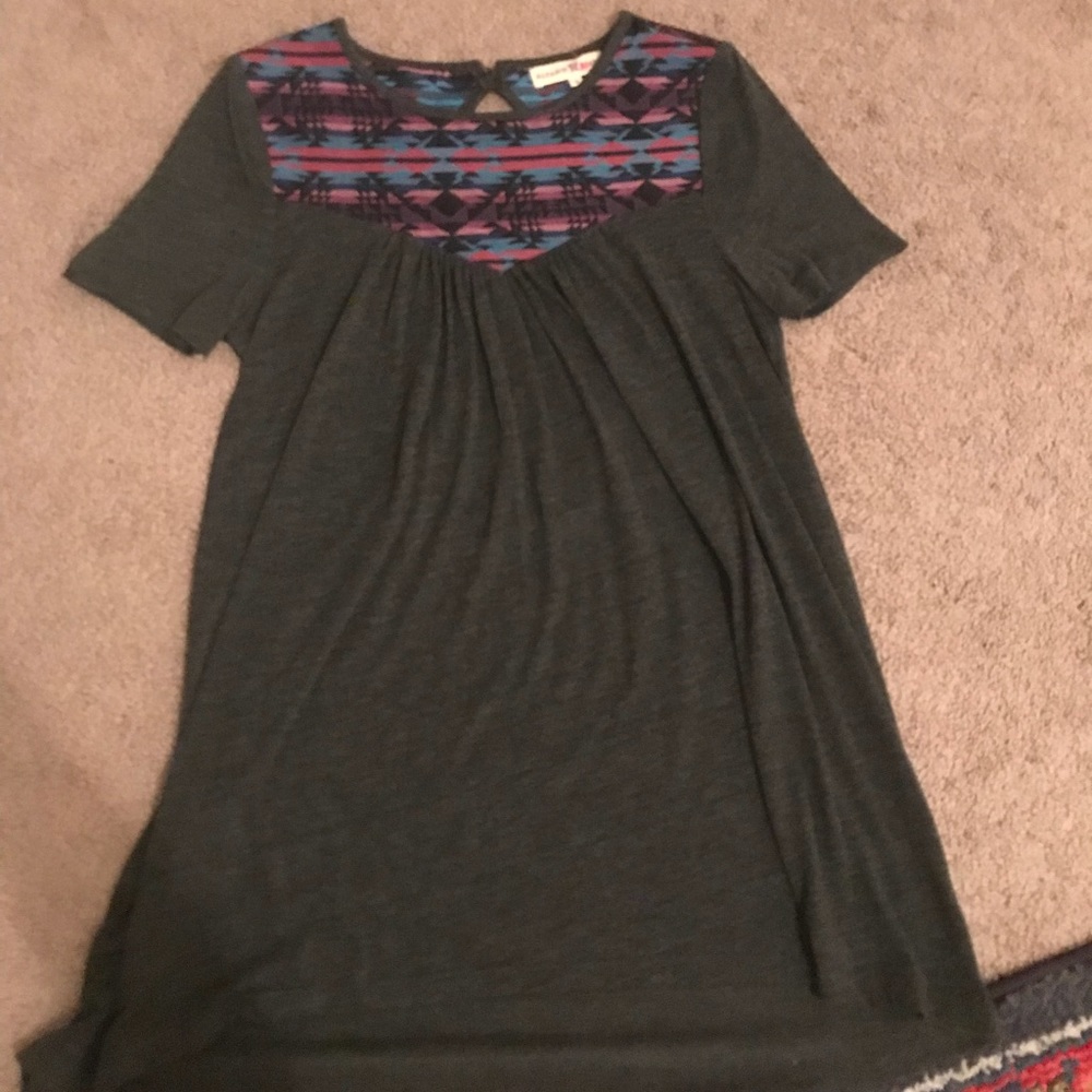 Altar’d state tribal tunic shirt grey
